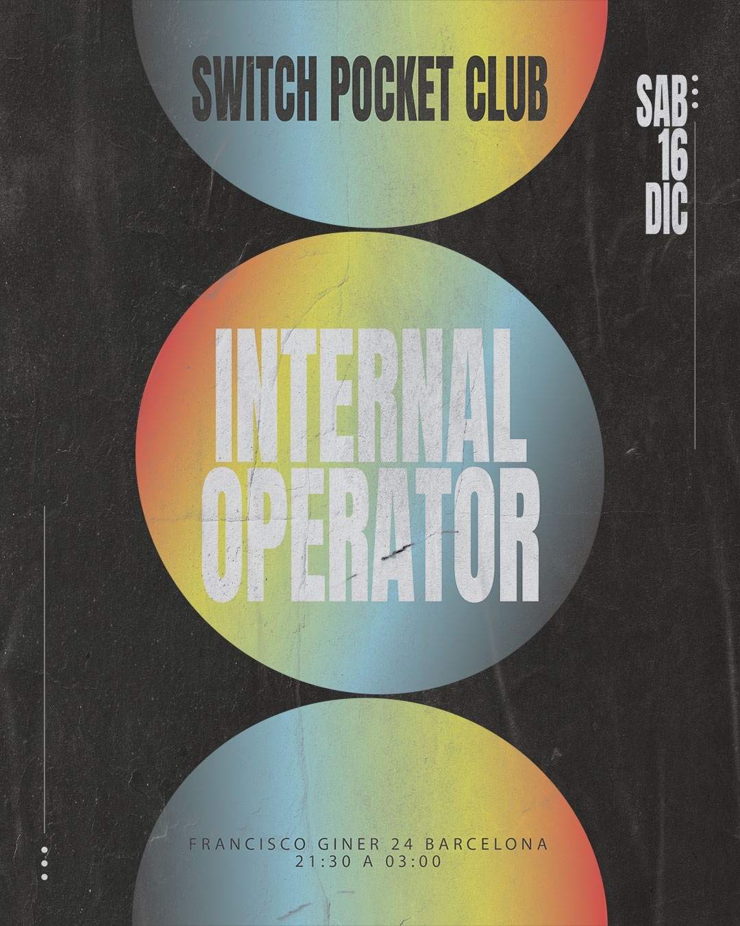 Internal Operator - フライヤー表