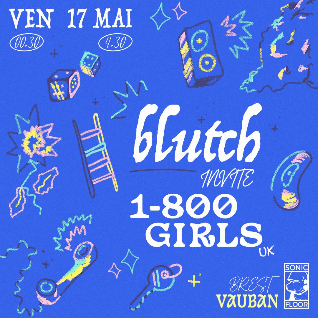 Blutch invite 1-800 GIRLS - フライヤー表