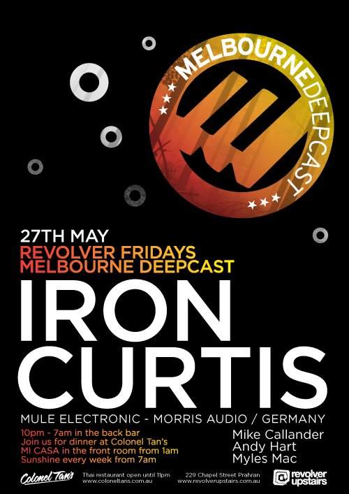 Melbourne Deepcast & Revolver Fridays Pres. Iron Curtis - Página frontal