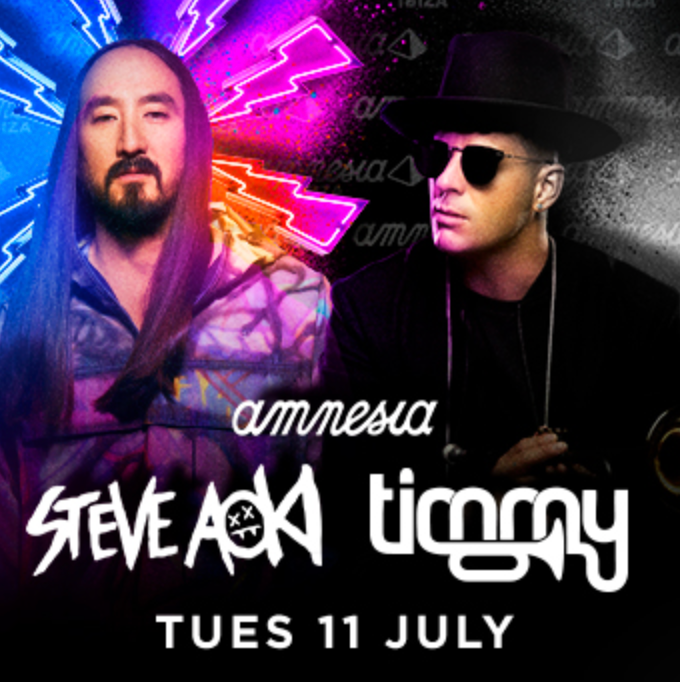 Steve Aoki & Timmy Trumpet - Amnesia 2023 - Página frontal