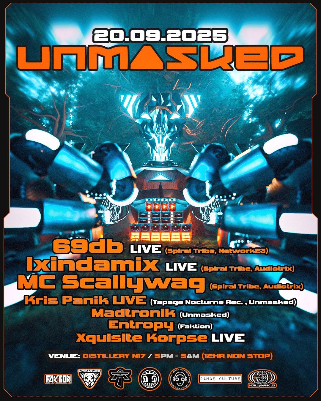Unmasked presents 69DB, Ixindamix, MC Scallywag (SPIRAL