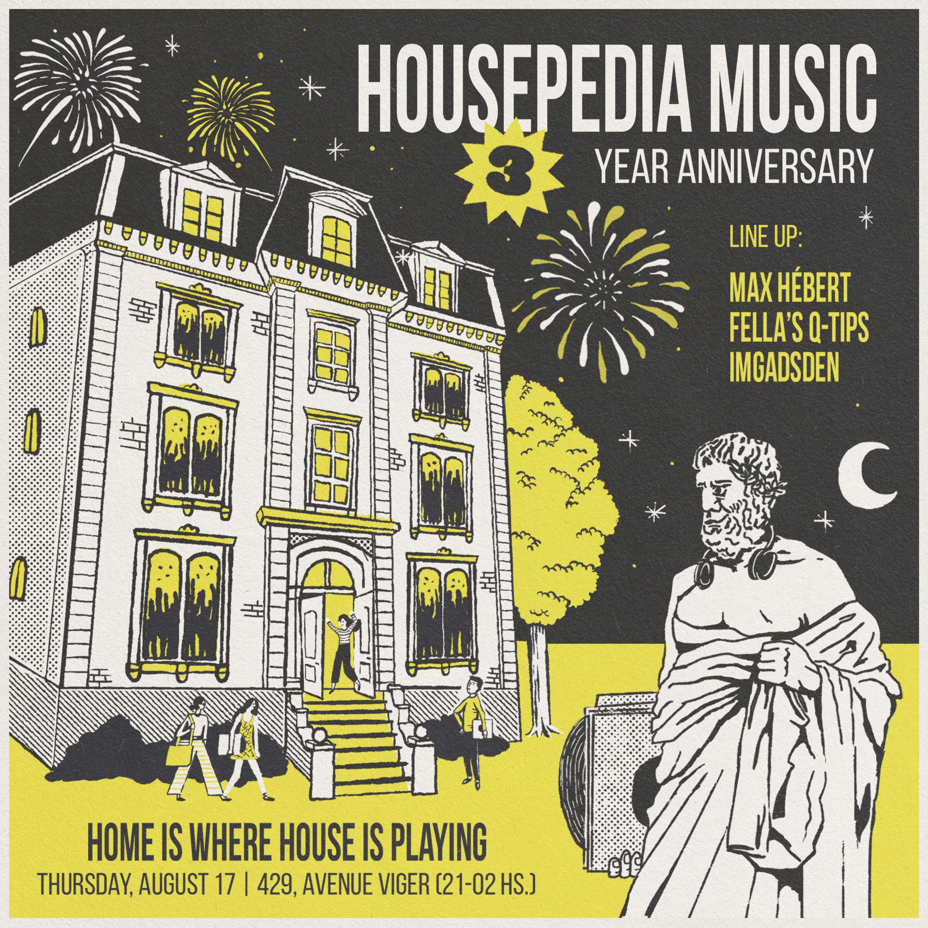 Housepedia Music 3 Years Anniversary - Página frontal
