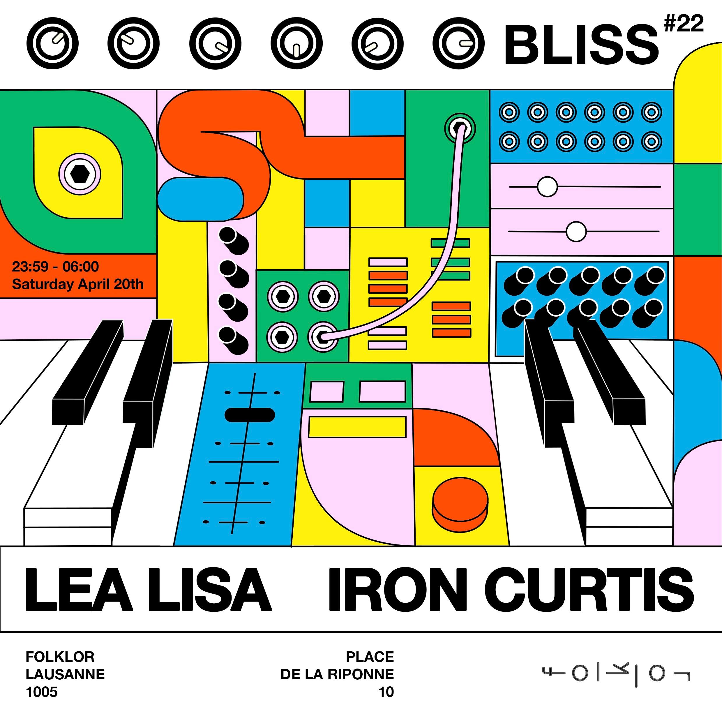 Bliss with Lea Lisa & Iron Curtis - フライヤー表