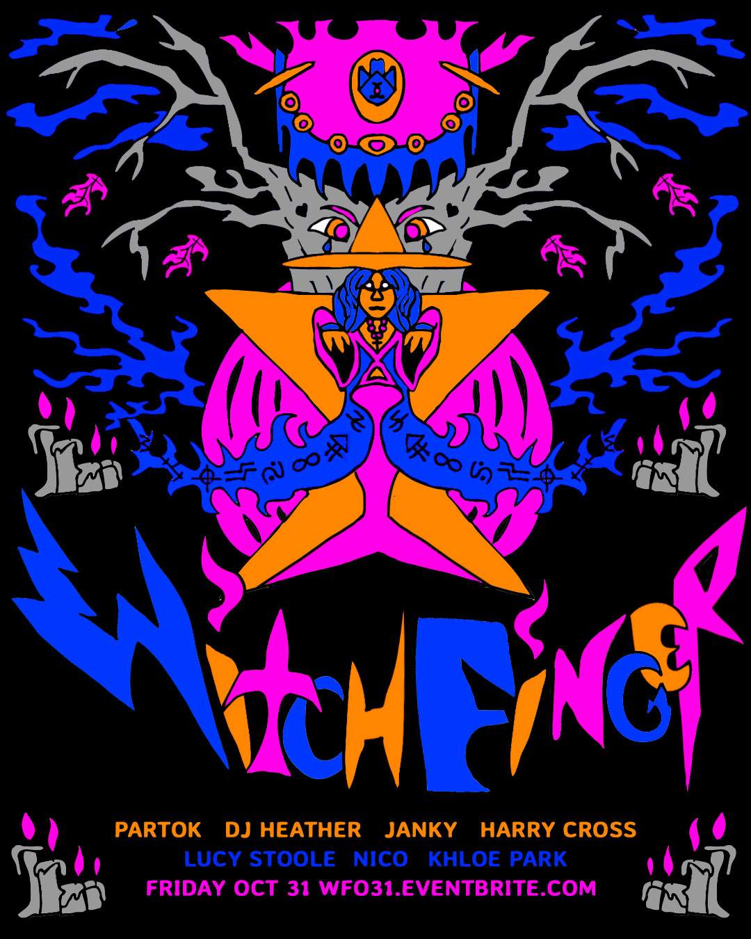 Witch Finger Halloween with Partok, DJ Heather, Janky, Harry Cross