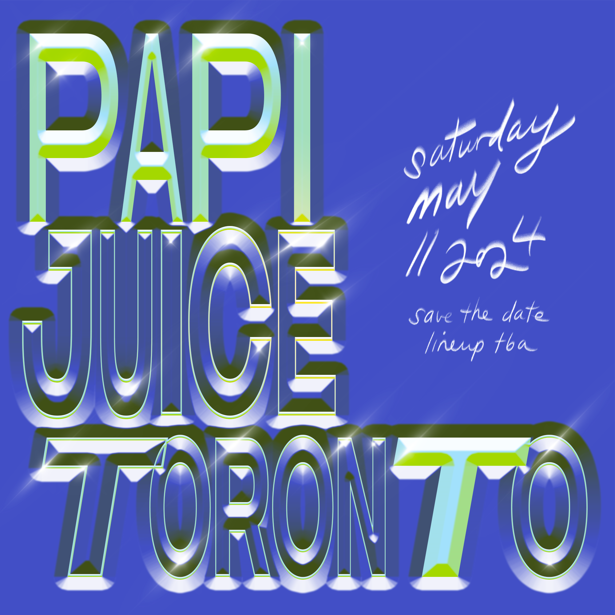 PAPI JUICE Toronto - フライヤー裏