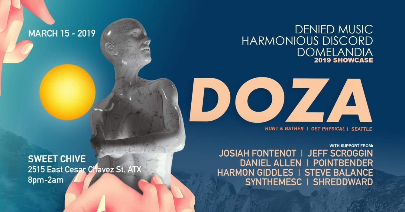 Denied Music / Harmonious Discord / Domelandia present: Doza - フライヤー表