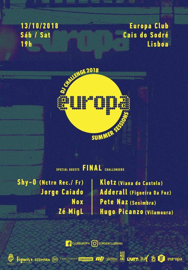 Europa Summer Sessions - DJ Challenge 2018 - Final - フライヤー表