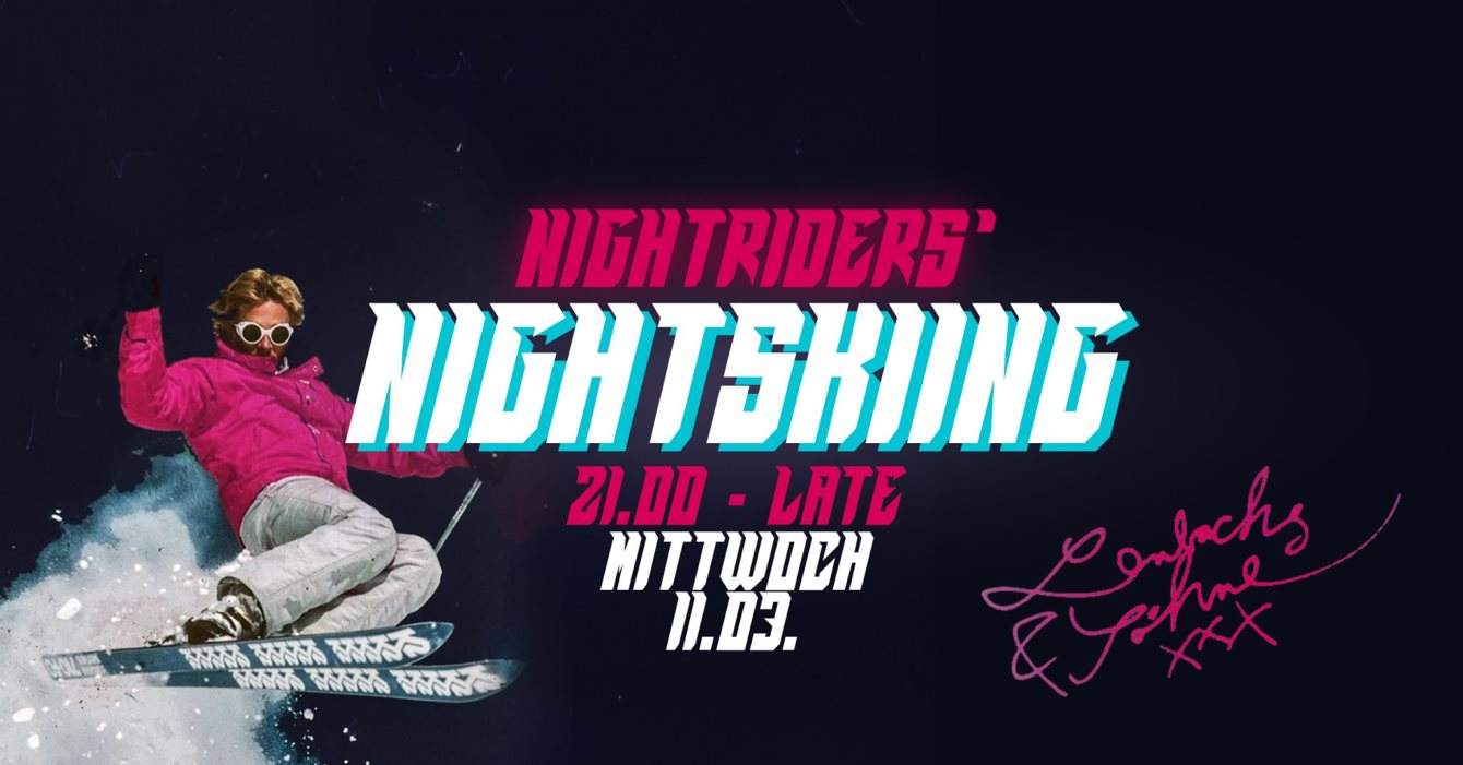 Nightriders´ Nightskiing - フライヤー表