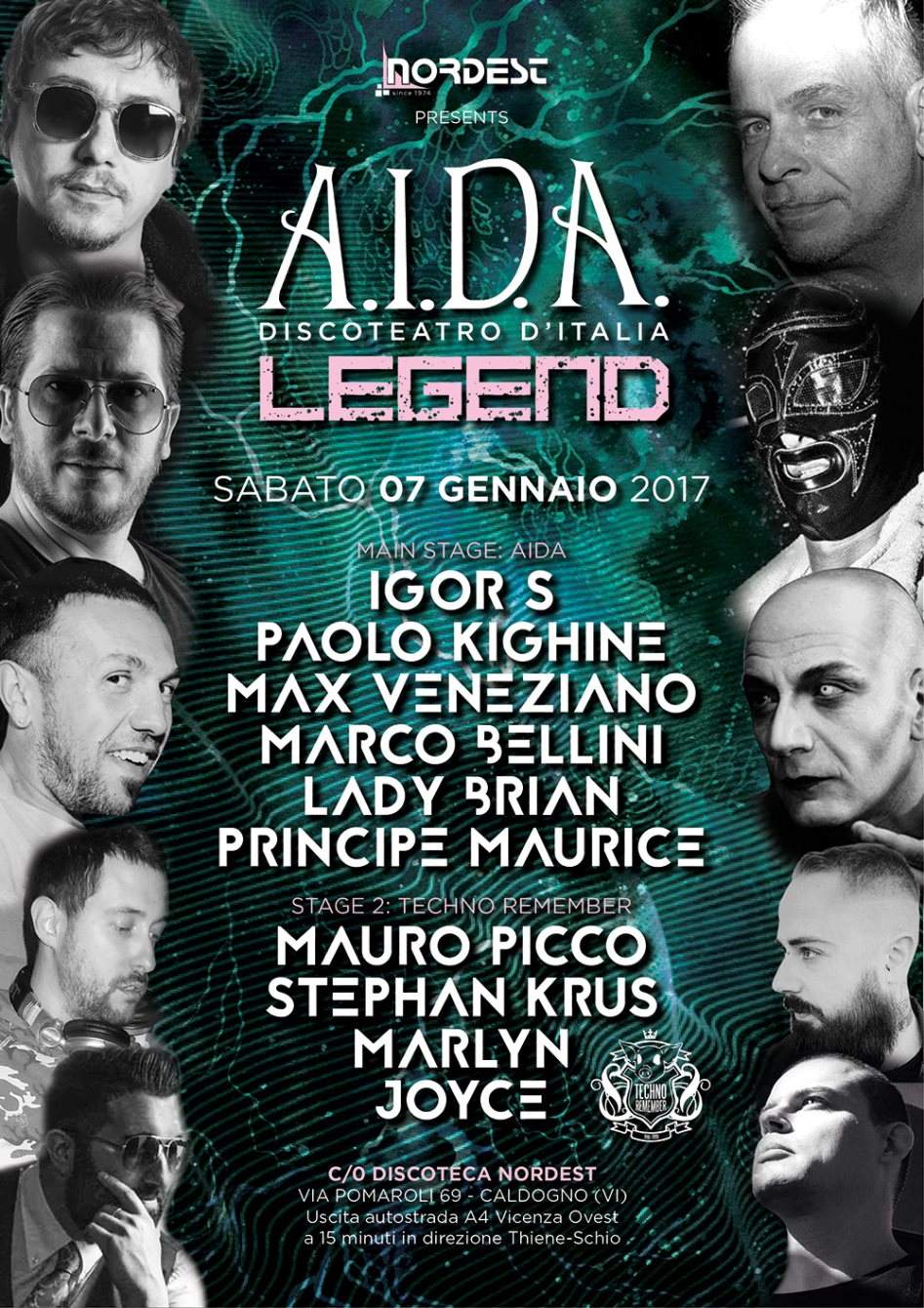 Aida Legend & Techno Remember - Página trasera