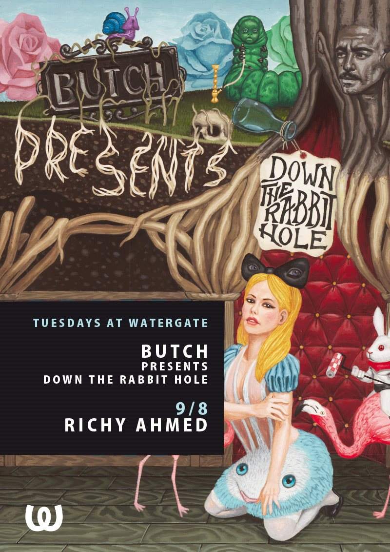 Richy Ahmed & Butch 'Down The Rabbit Hole - Página frontal