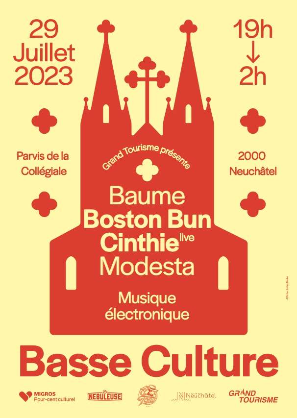 Basse Culture: Baume, Boston Bun, & Cinthie (live) - フライヤー表