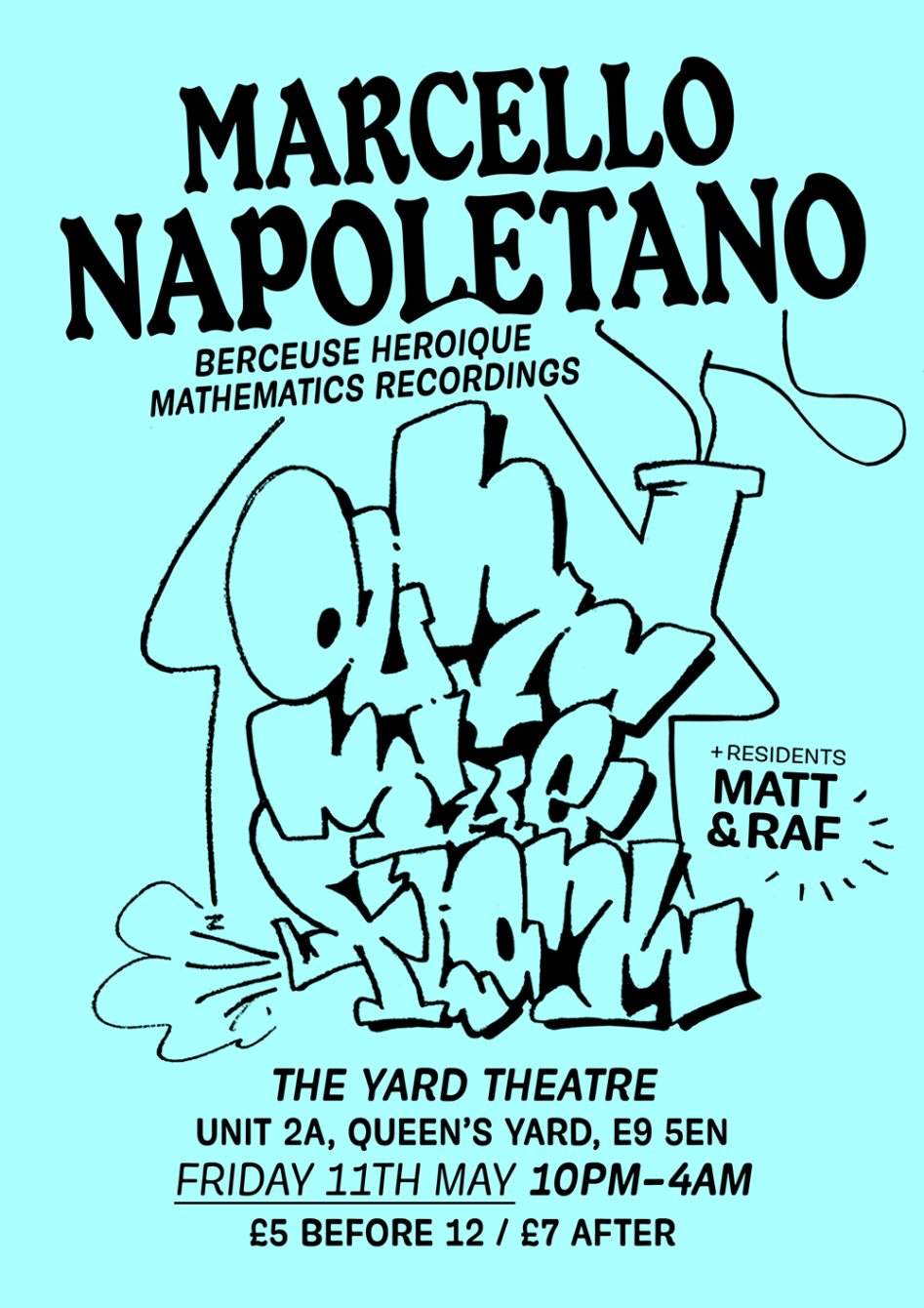 Out The Flat with Marcello Napoletano - フライヤー表