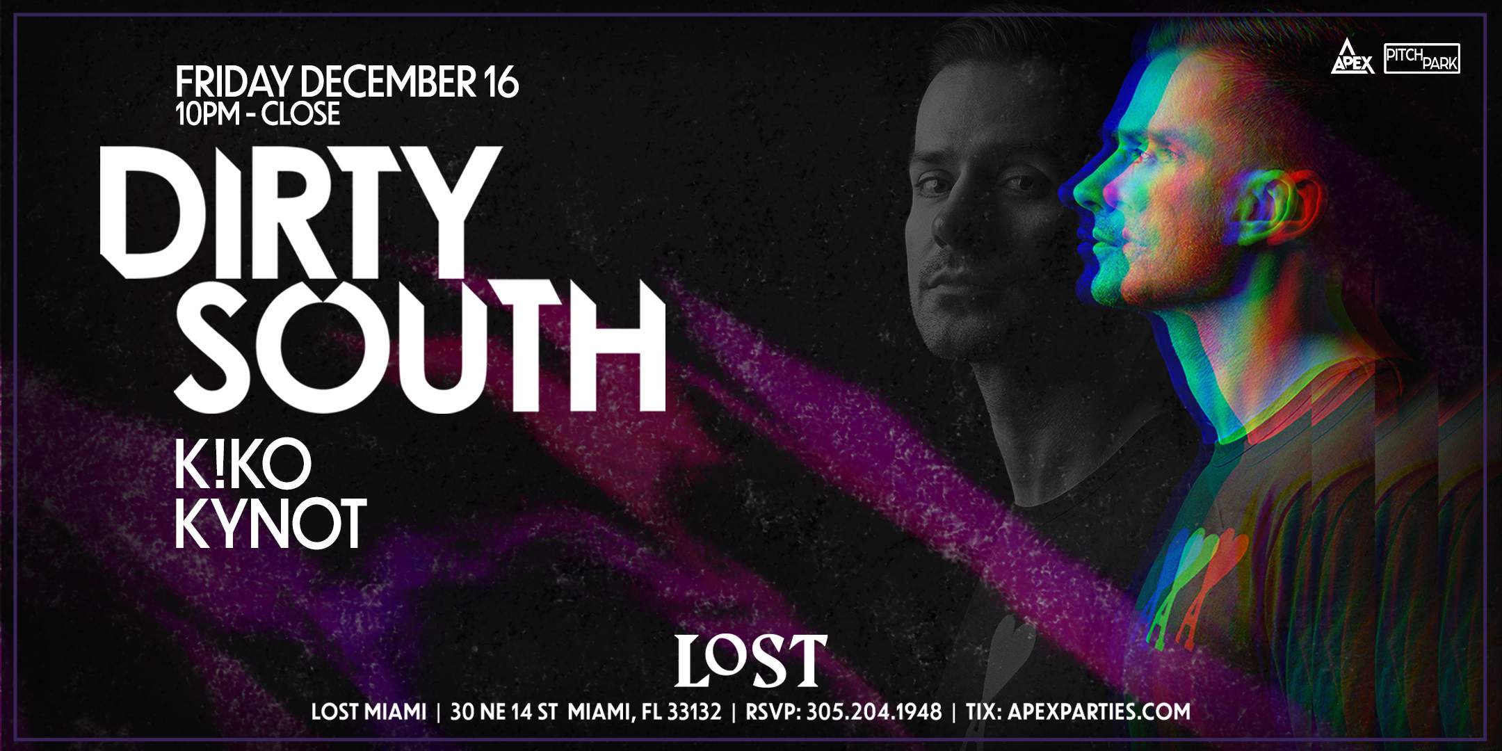 Dirty South at Lost Nightclub - フライヤー表