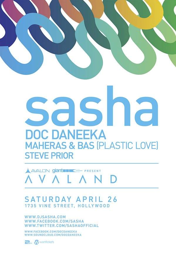 Avaland presents: Sasha, Doc Daneeka, Plastic Love - Página frontal
