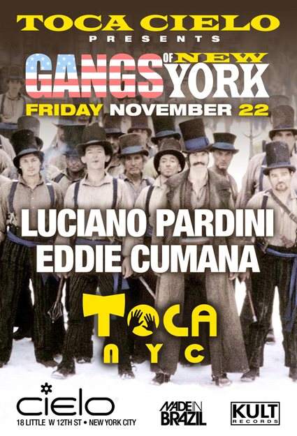 Toca NYC presents Luciano Pardini + Eddie Cumana - フライヤー表