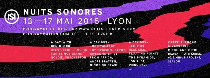 Nuits Sonores 2015 - A Day With Ben Klock - フライヤー表