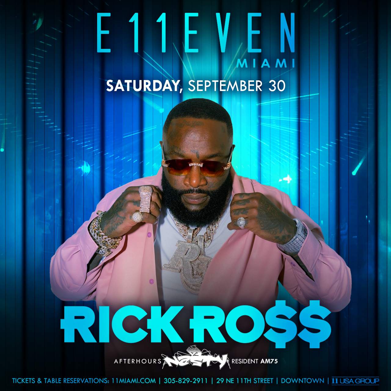 Rick Ross at E11EVEN MIAMI & ROOFTOP, Miami