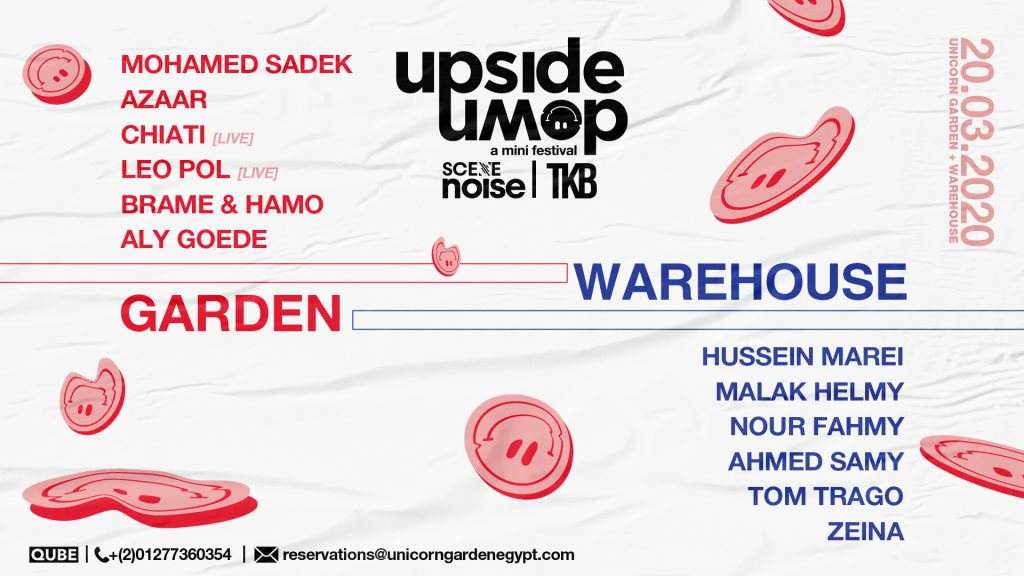 Upside Down Festival 🙃 Brame & Hamo - Leo Pol - Tom Trago - フライヤー表