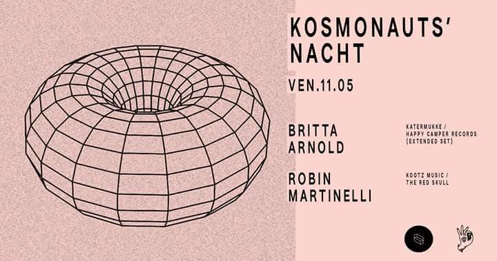 Kosmonauts' Nacht - Britta Arnold / Robin Martinelli - フライヤー裏