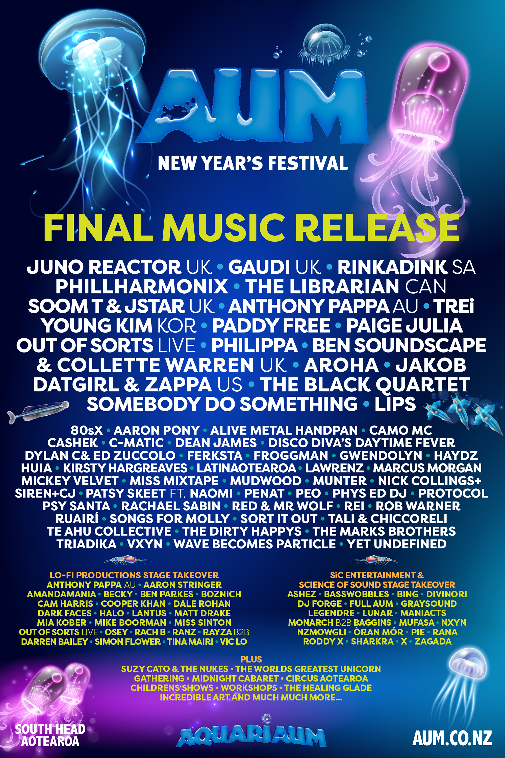 Aum New Year's Festival 2023 - Página frontal