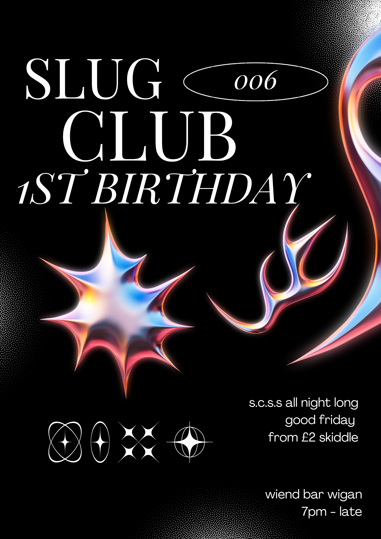 SLUG CLUB 1st birthday - フライヤー表