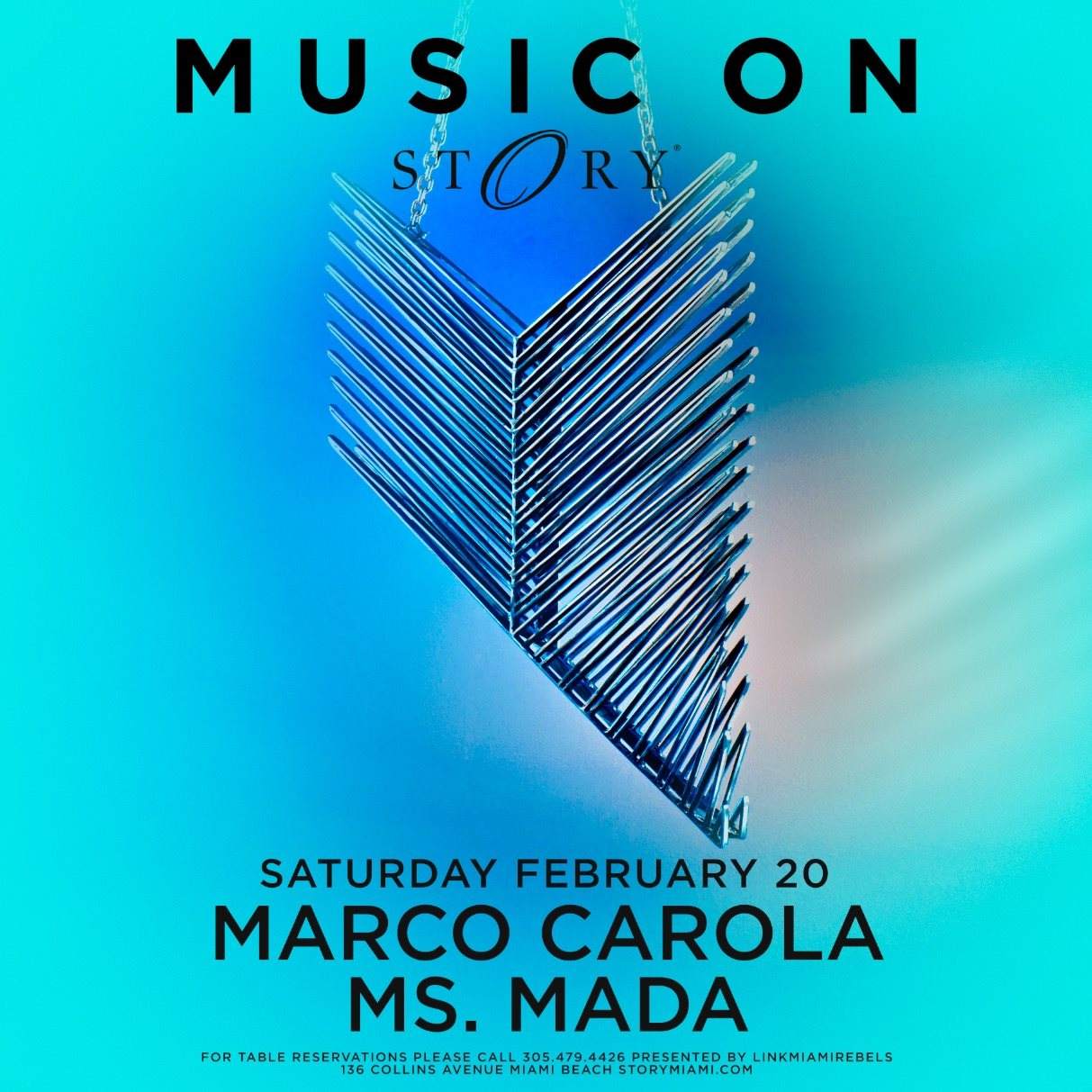 Music On Marco Carola & Ms. Mada - フライヤー表
