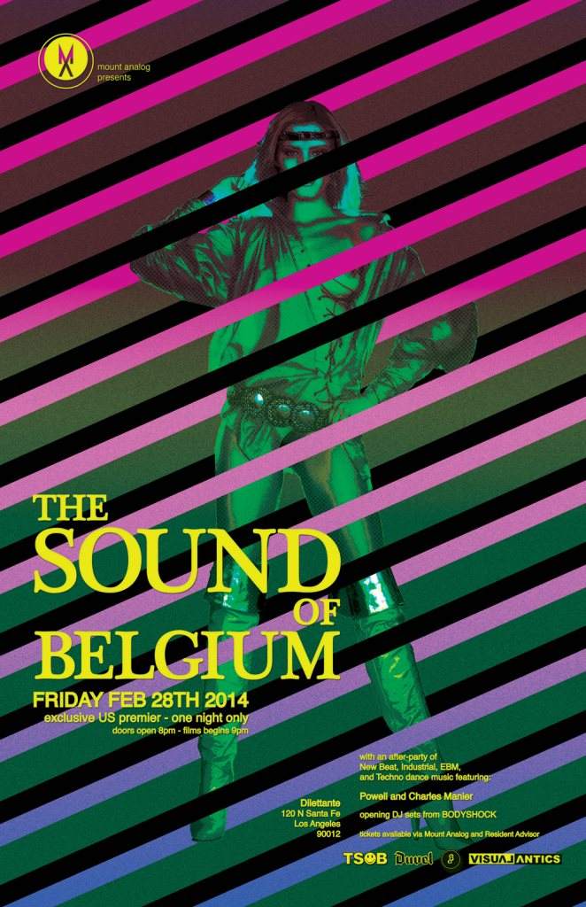The Sound Of Belgium *US Film Premier* with Powell + Charles Manier - Página frontal