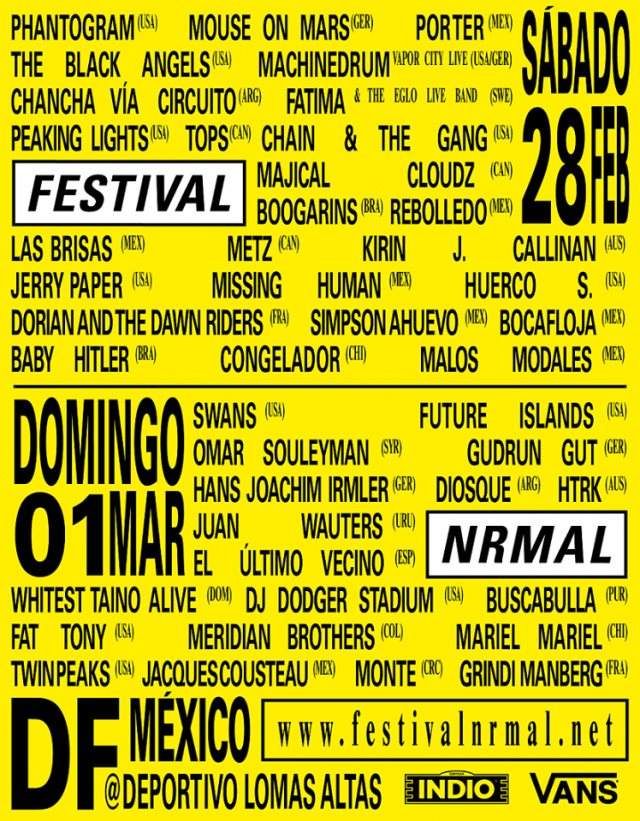 Festival Nrmal 2015 - Página trasera