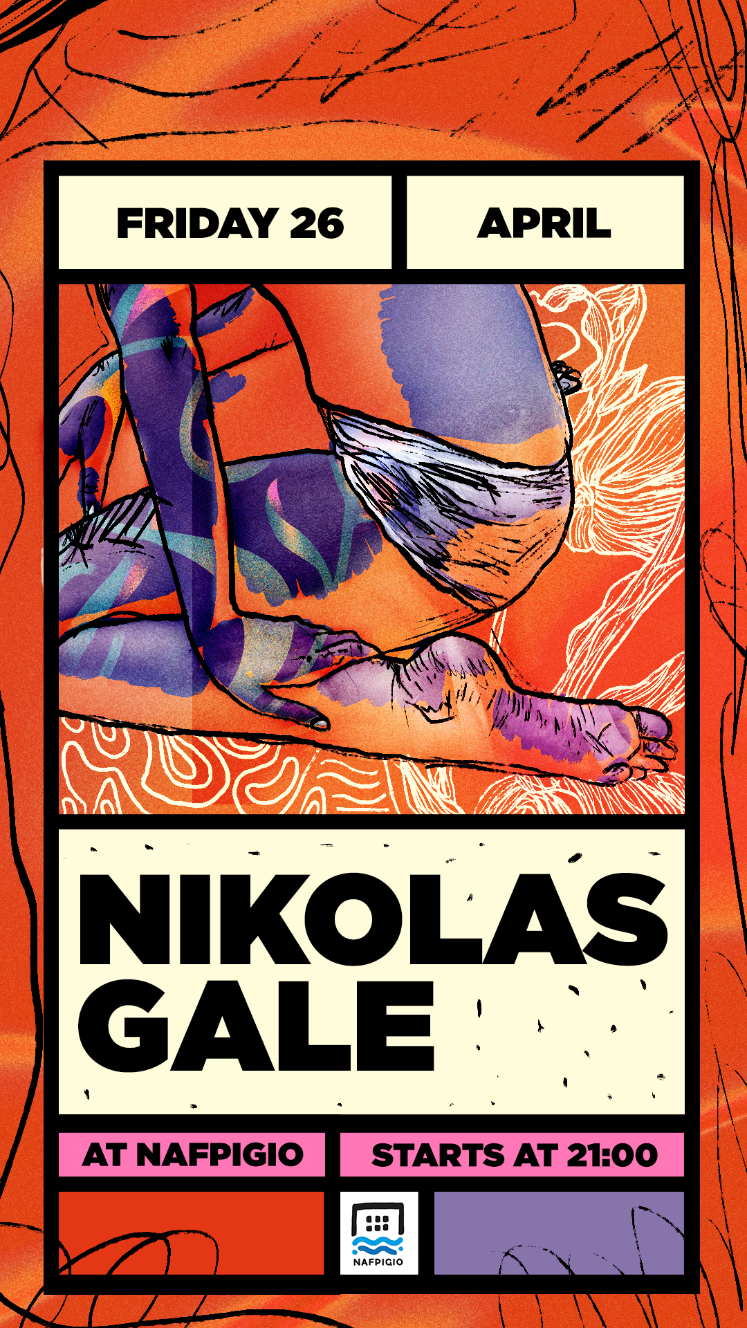 Nikolas Gale - フライヤー表