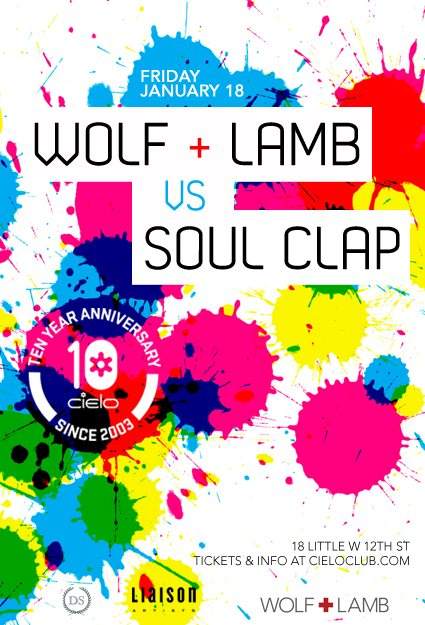 Cielo 10th Anniversary with Wolf & Lamb vs Soul Clap - Página frontal