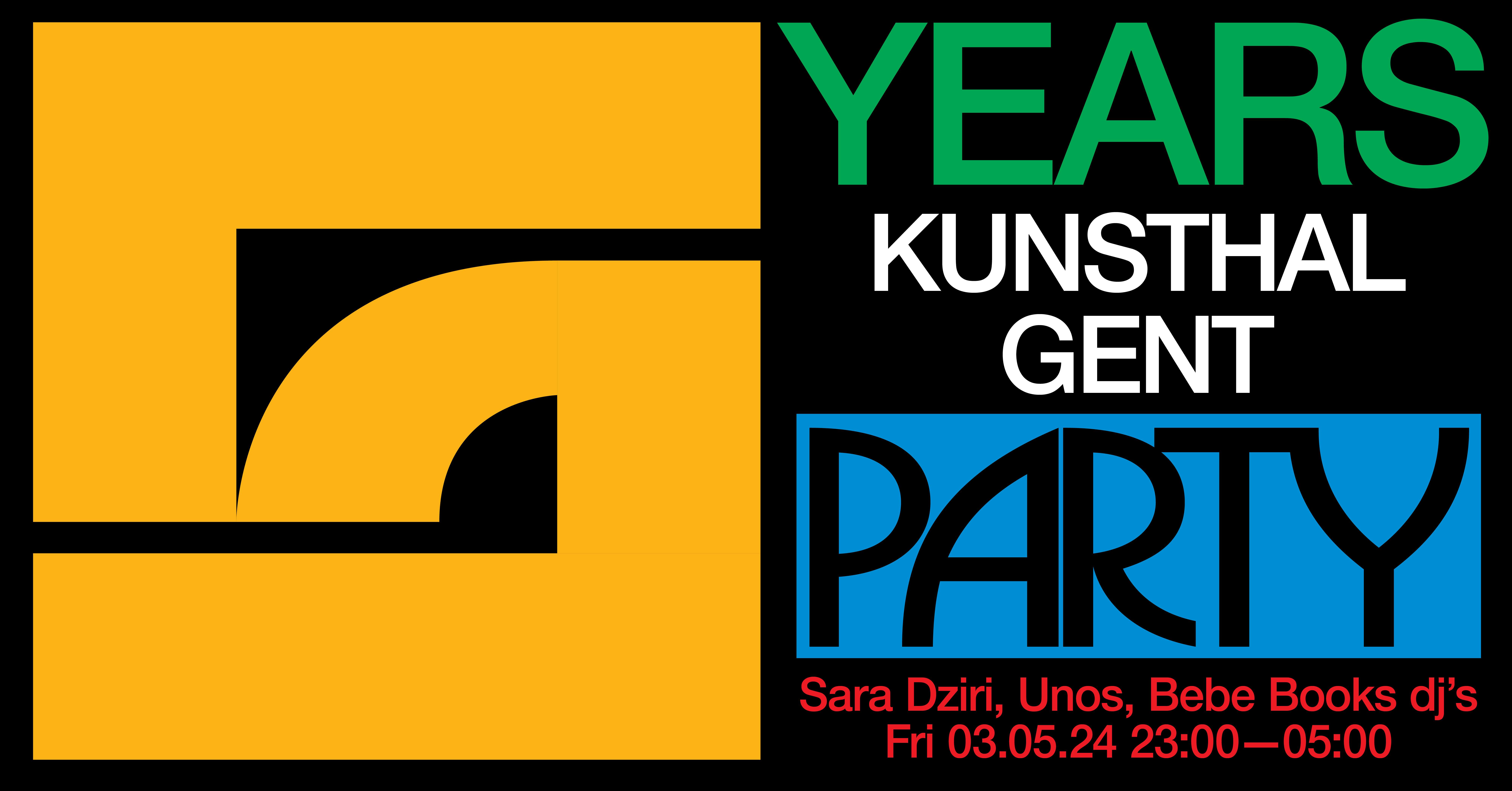 5Y Kunsthal Gent: Free Party - フライヤー表