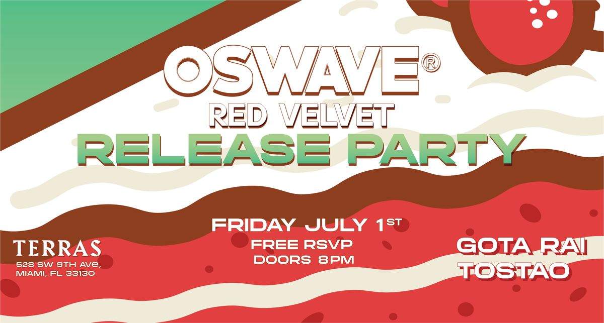 Oswave's Red Velvet single release party - フライヤー表