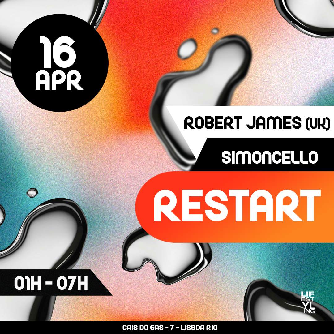 Restart with Robert James (UK) & Simoncello - Página frontal