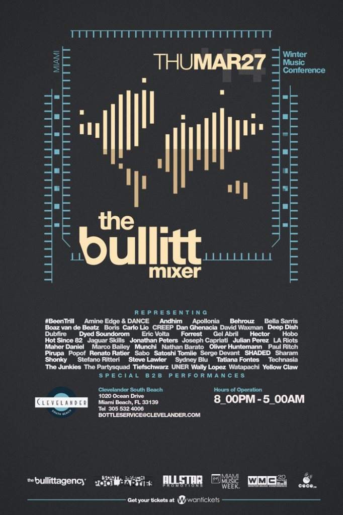 The Bullitt Mixer: Dubfire vs Joseph Capriati & Many More - フライヤー表
