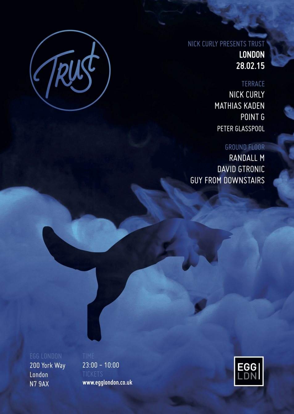 Nick Curly presents Trust: Mathias Kaden, Point G, Randall M and More - Página frontal