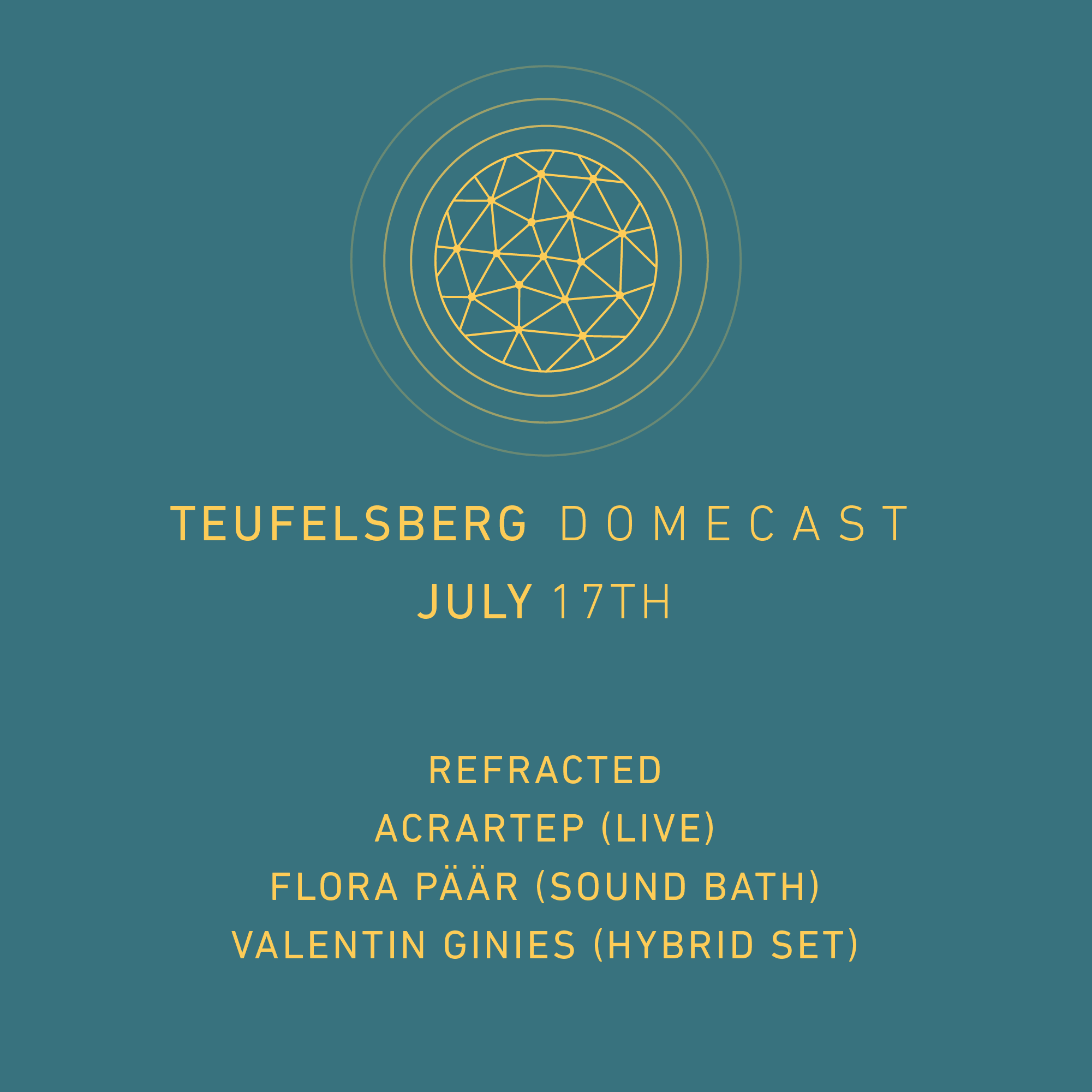 Teufelsberg Domecast ||| Ambient Experimental Jam Session - フライヤー表