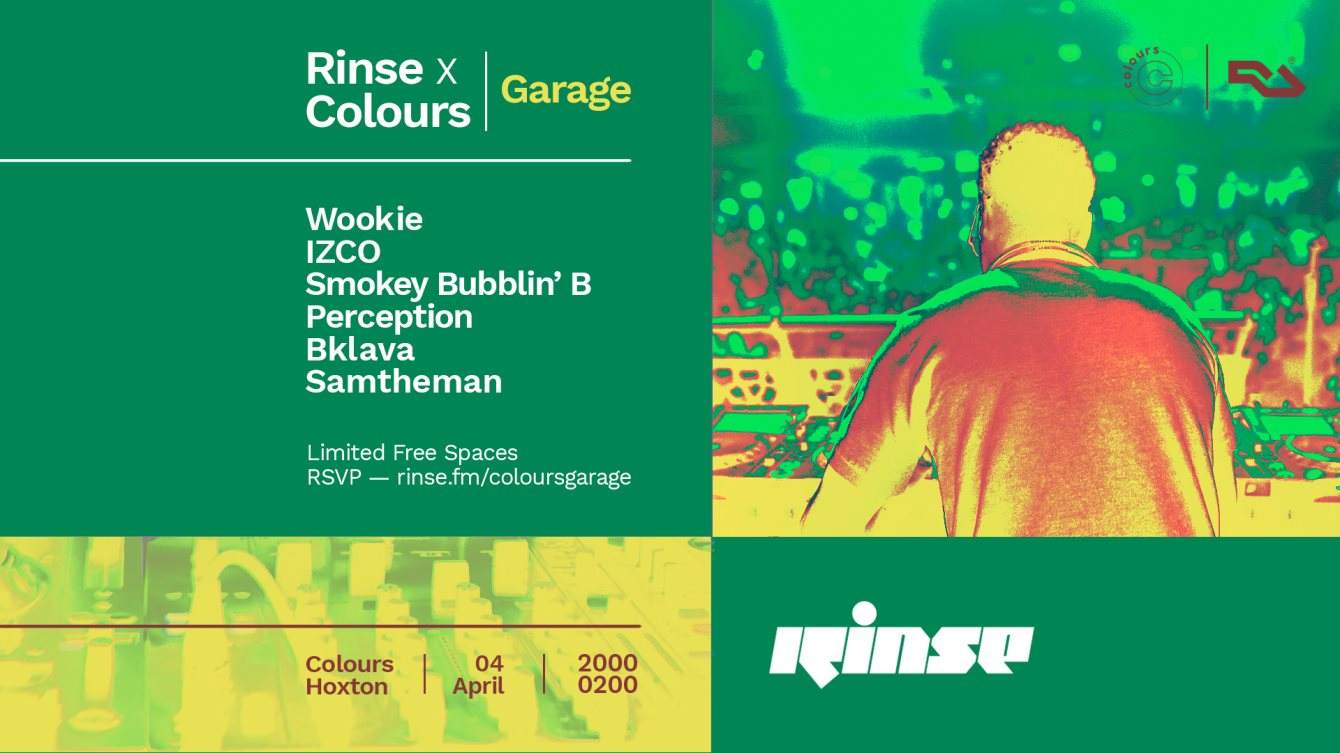 Rinse x Colours - Garage - Página frontal