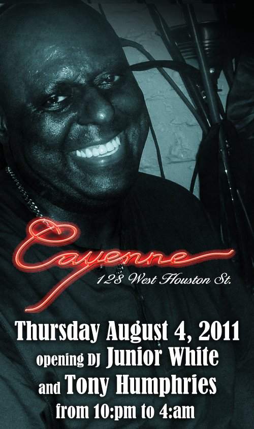 Thursday Throw Down with Tony Humphries - フライヤー表