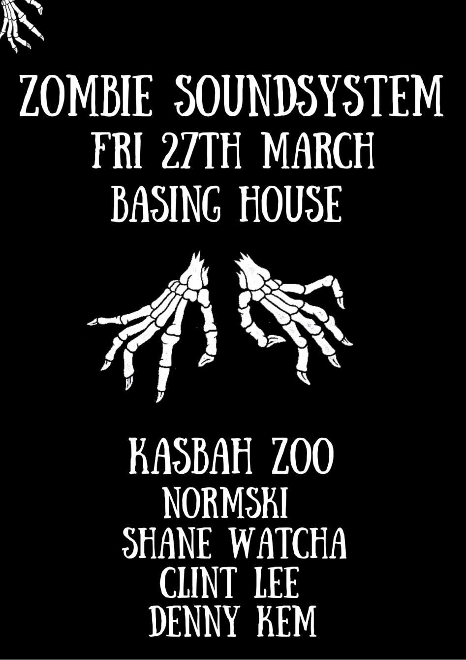 Zombie Soundsystem Label Night - フライヤー裏