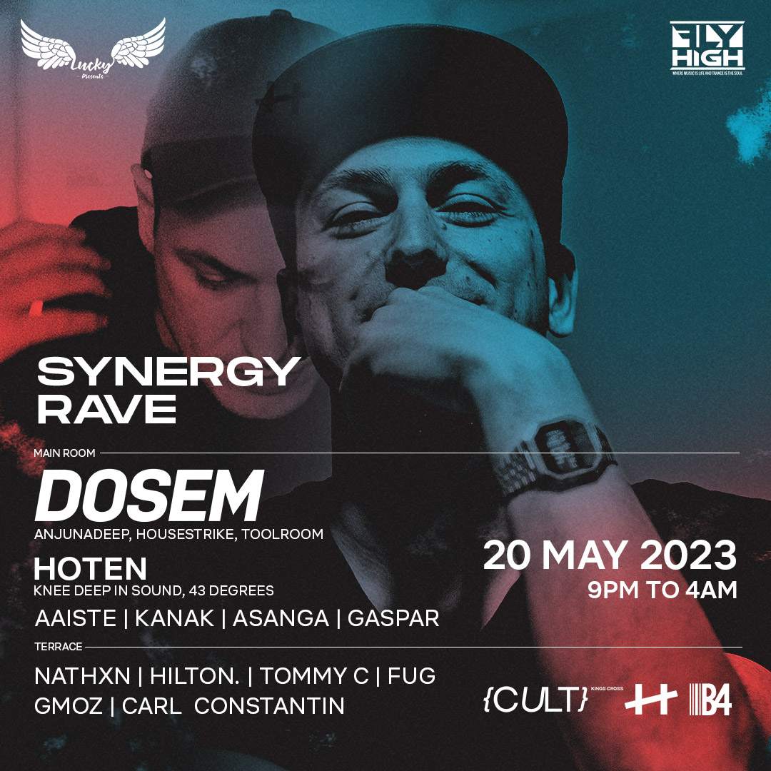 Synergy Rave with Dosem (Anjunadeep), Hoten (Knee Deep In Sound) & Aaiste - Página frontal