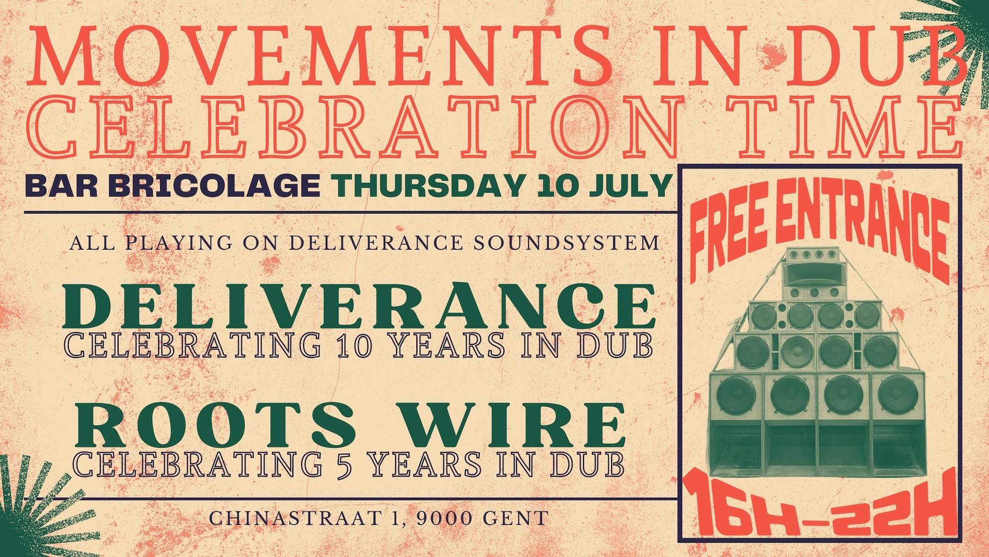 Movements In Dub at Bar Bricolage, Ghent