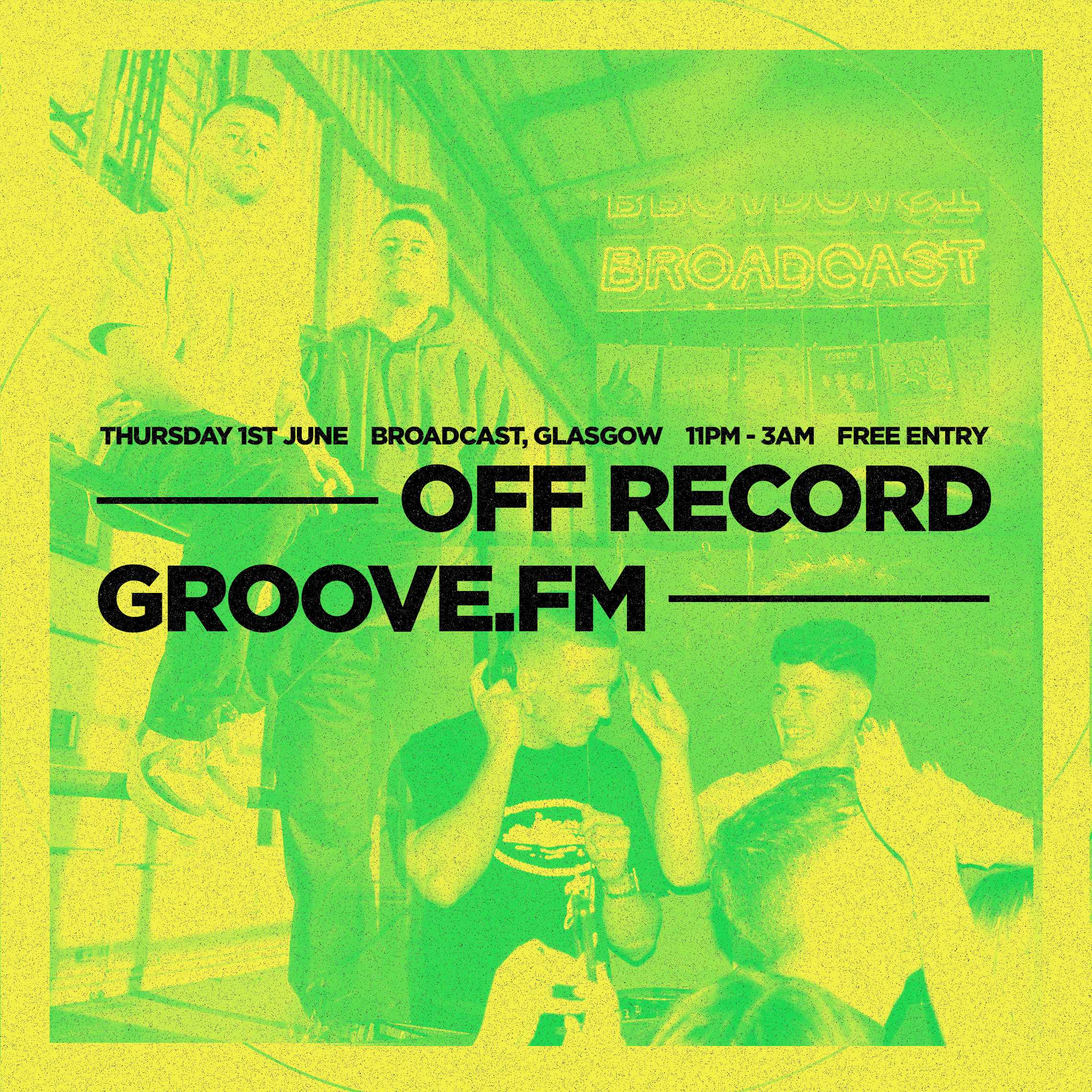 GROOVE.fm + Off Record - Página frontal