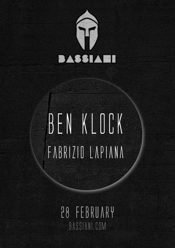 Bassiani: Ben Klock, Fabrizio Lapiana - Página frontal