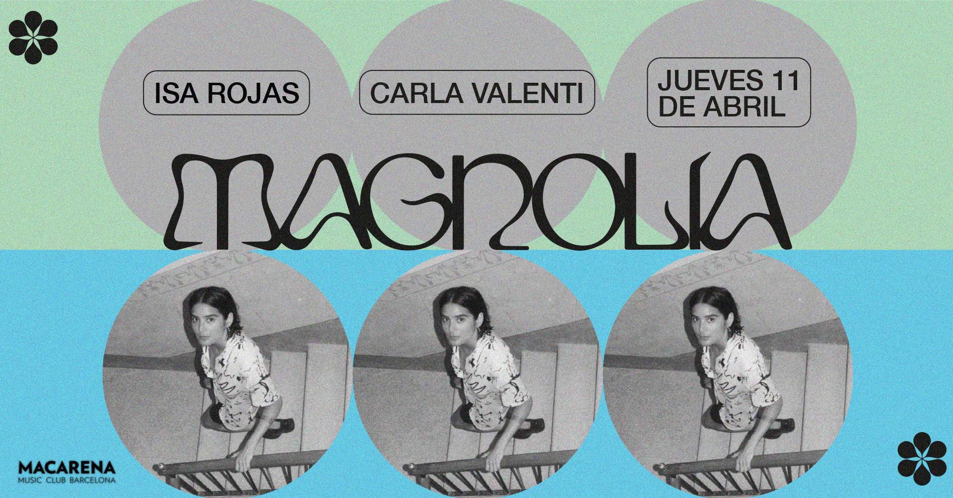 Magnolia presents: Carla Valenti & Isa Rojas - フライヤー表
