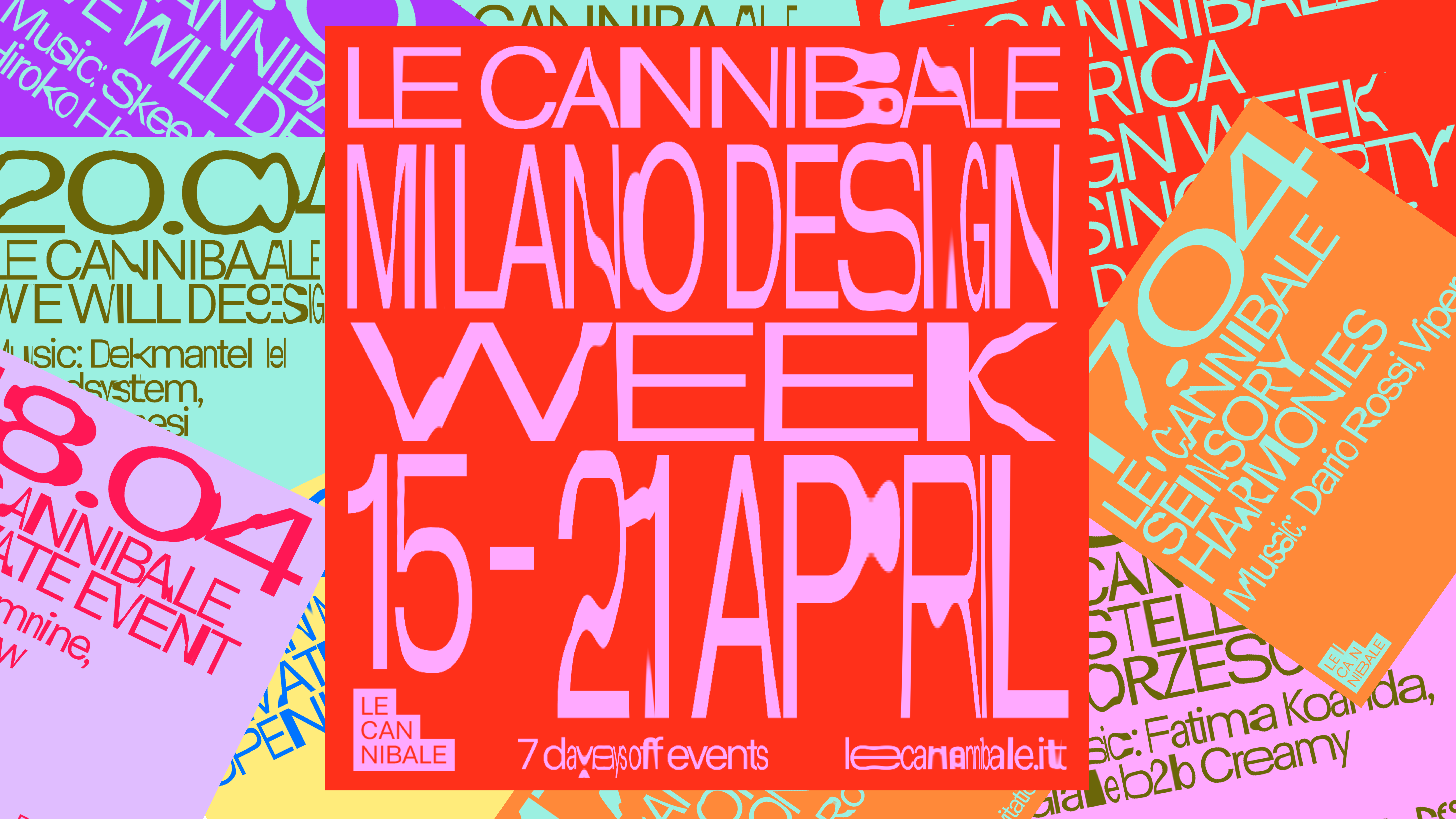 Le Cannibale - Milan Design Week 2024 - フライヤー表