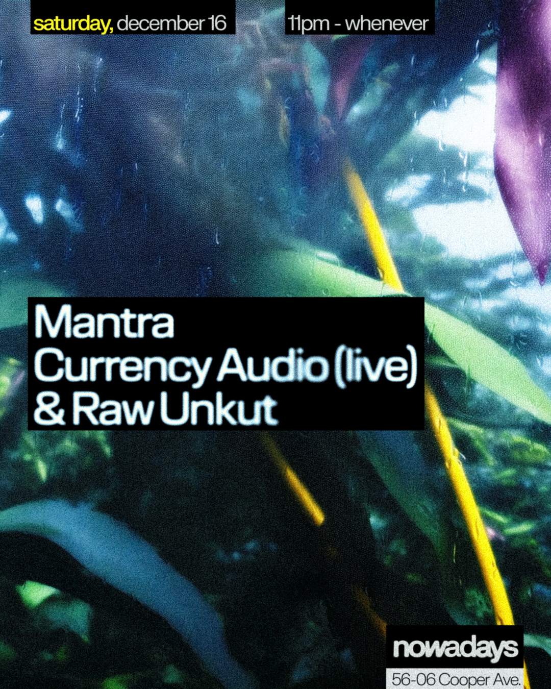 Mantra, Currency Audio & Raw Unkut - Página frontal
