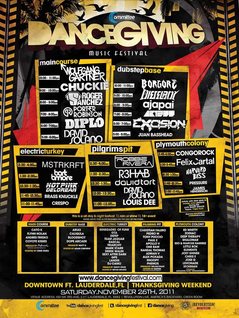 Dancegiving Music Festval All Edm Event feat Lauderdale at Revolution Live,  Miami