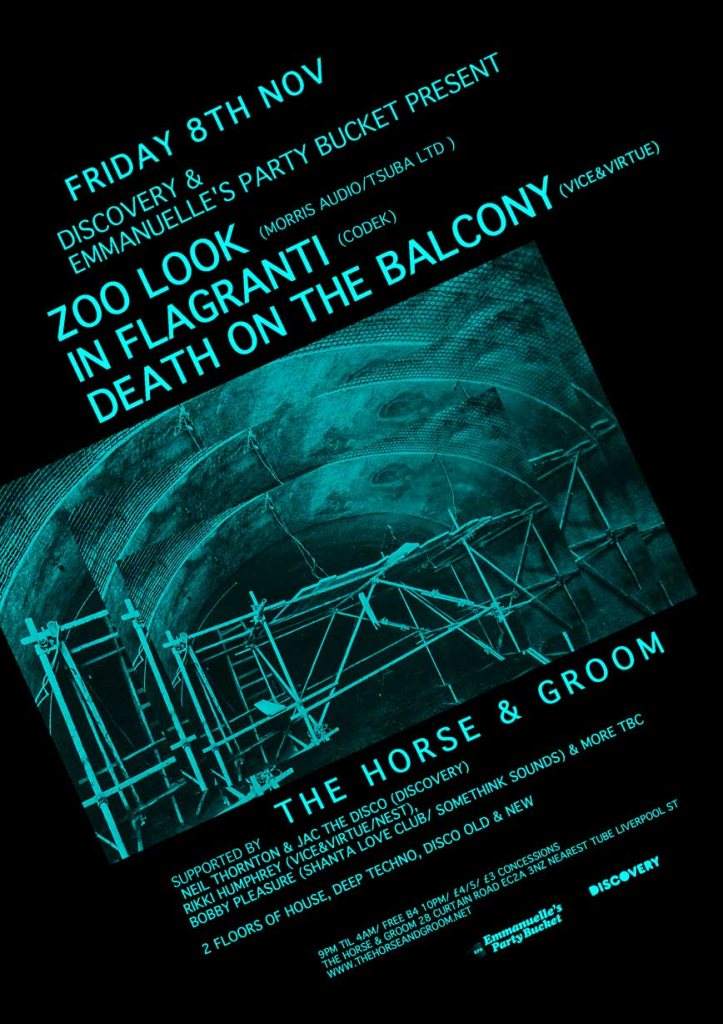 Zoo Look (Tsuba), Death on the Balcony, Rikki Humphrey, Discovery & Very Special Guest Tonight - Página frontal
