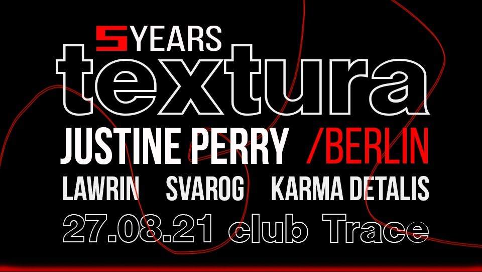 Textura 5 Years: Justine Perry - Página frontal