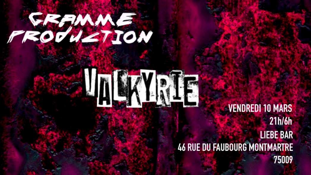 GRAMME PRODUCTION X VALKYRIE - フライヤー表